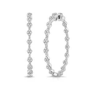 1.25ctw Diamond Hoop Earrings