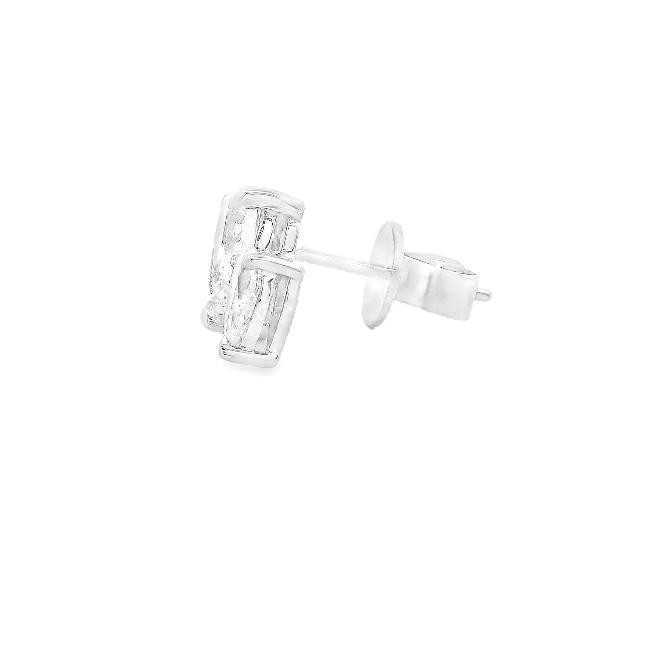 1.41ct 18k White Gold Diamond Earrings