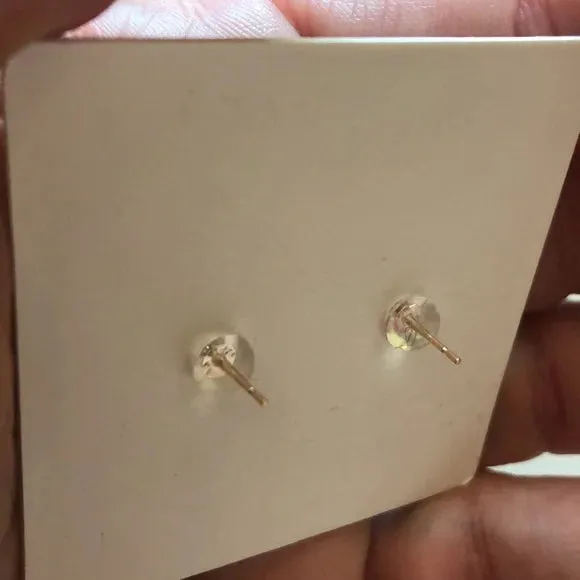 14K Gold BEE Post Earrings