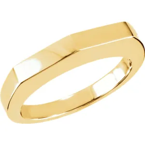 14k Yellow Gold Stackable Ring, Size 6