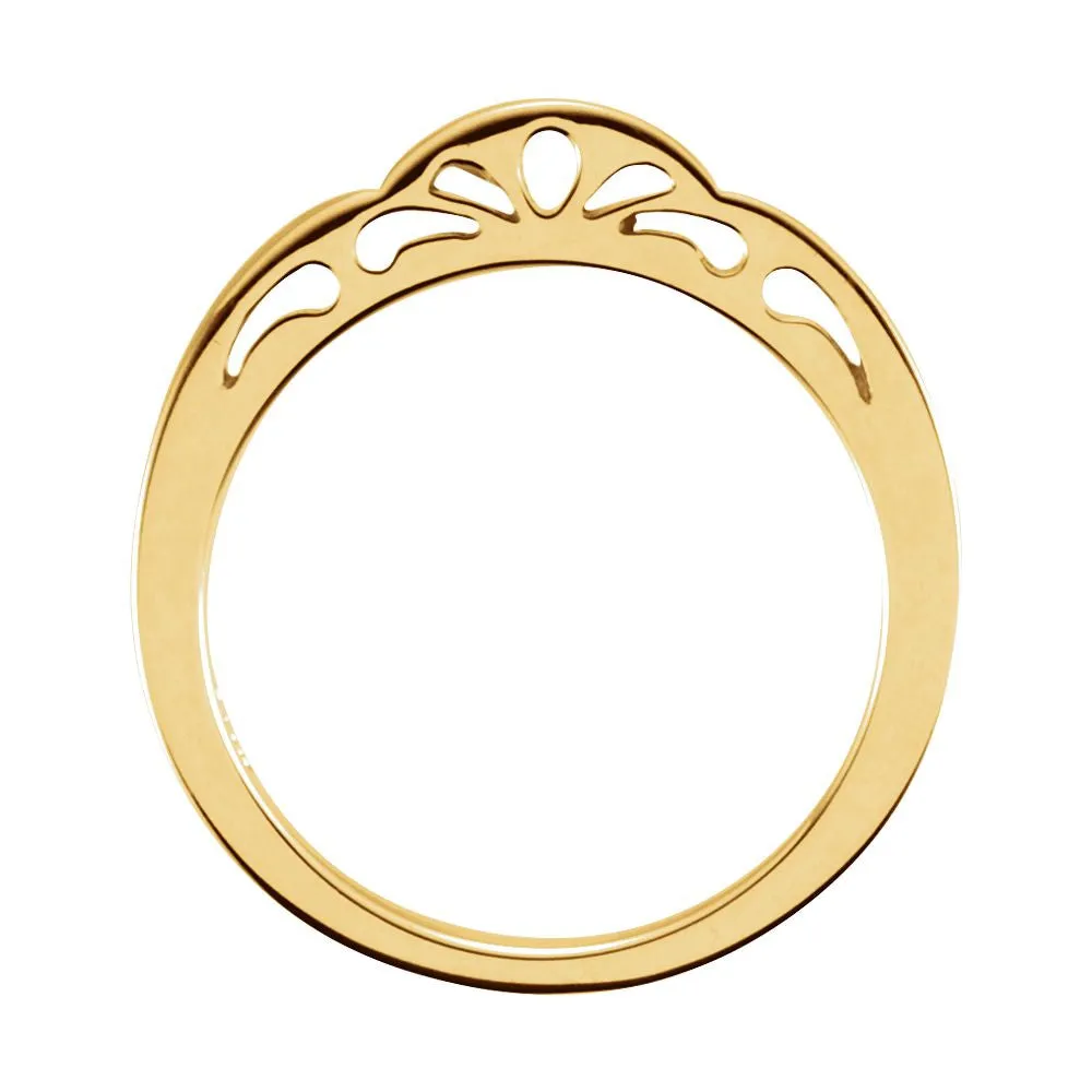 14k Yellow Gold Stackable Ring, Size 7
