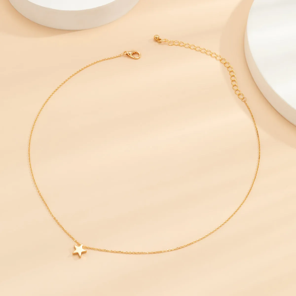 18K Gold-Plated Star Pendant Necklace