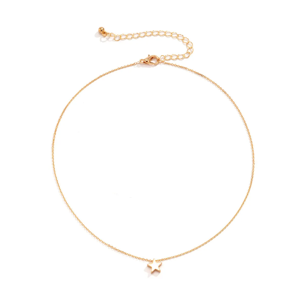 18K Gold-Plated Star Pendant Necklace