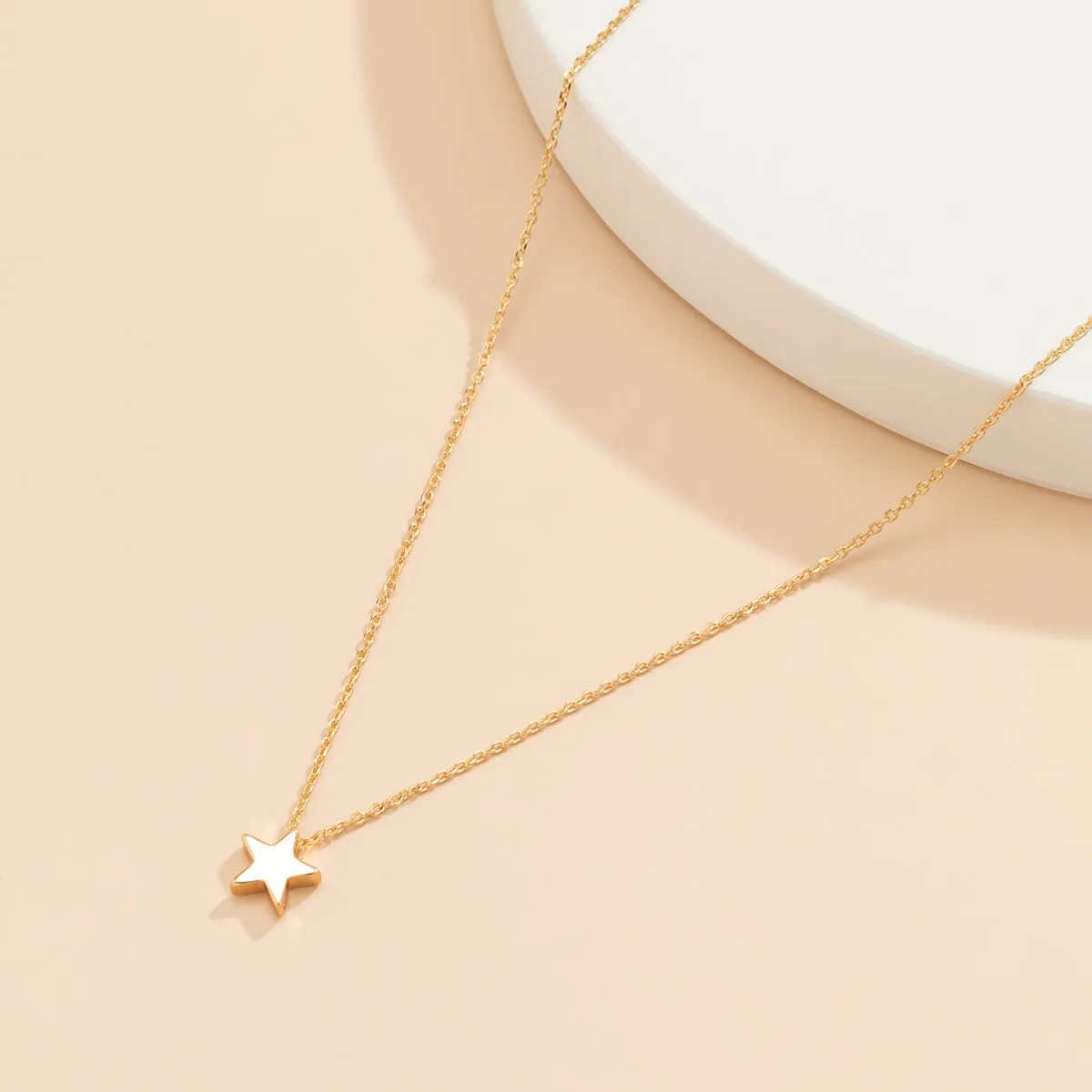 18K Gold-Plated Star Pendant Necklace