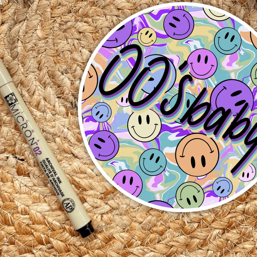 2000’s Baby Psychedelic Sticker