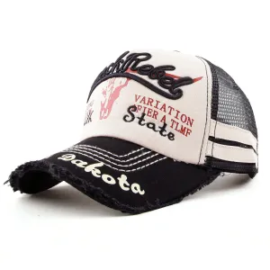 2022 Washed old letters embroidery baseball cap