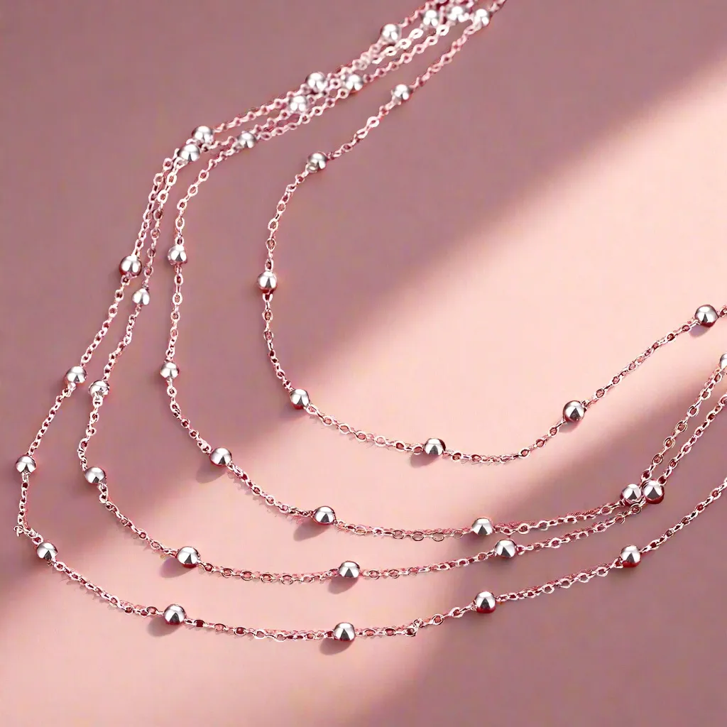 4 Tier Beads Necklace