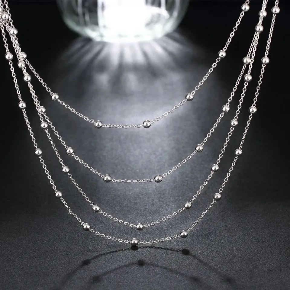 4 Tier Beads Necklace