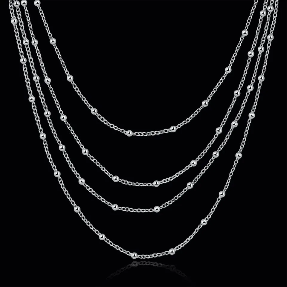 4 Tier Beads Necklace
