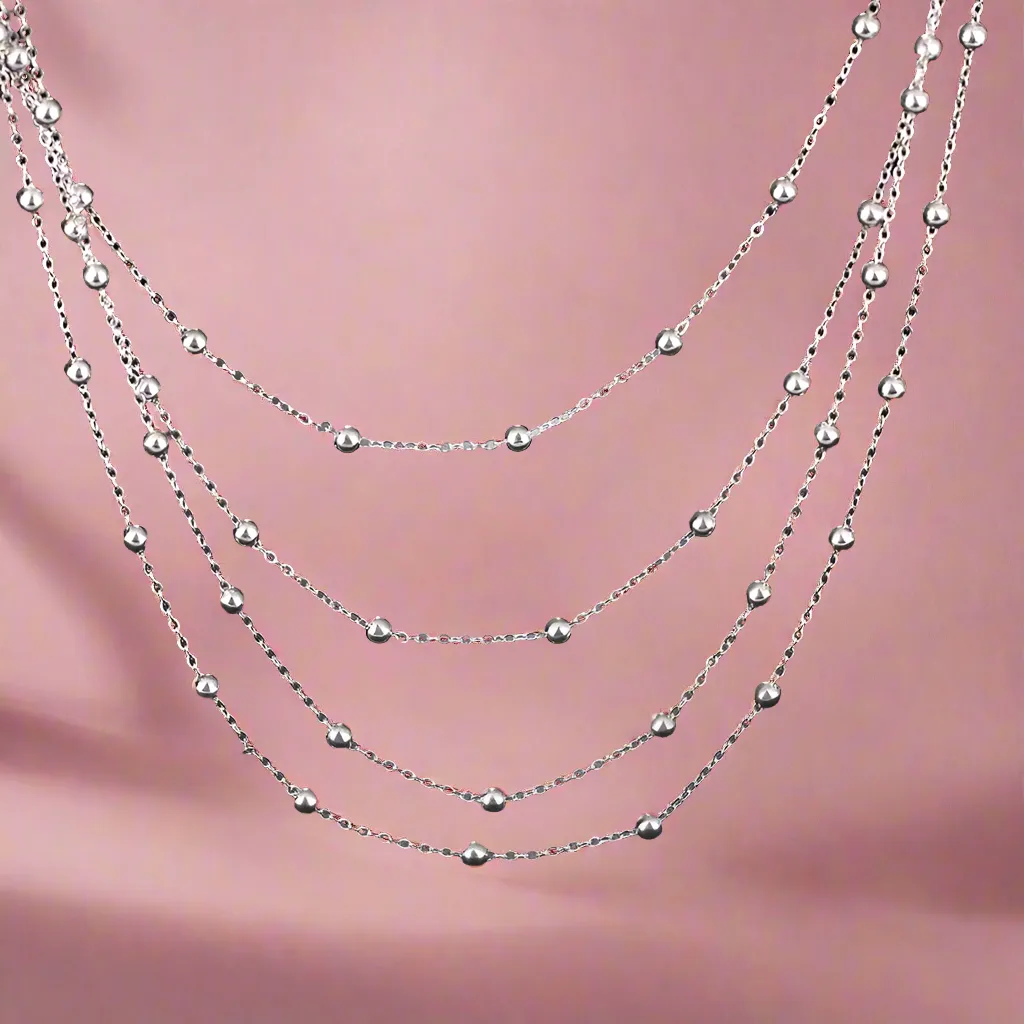 4 Tier Beads Necklace