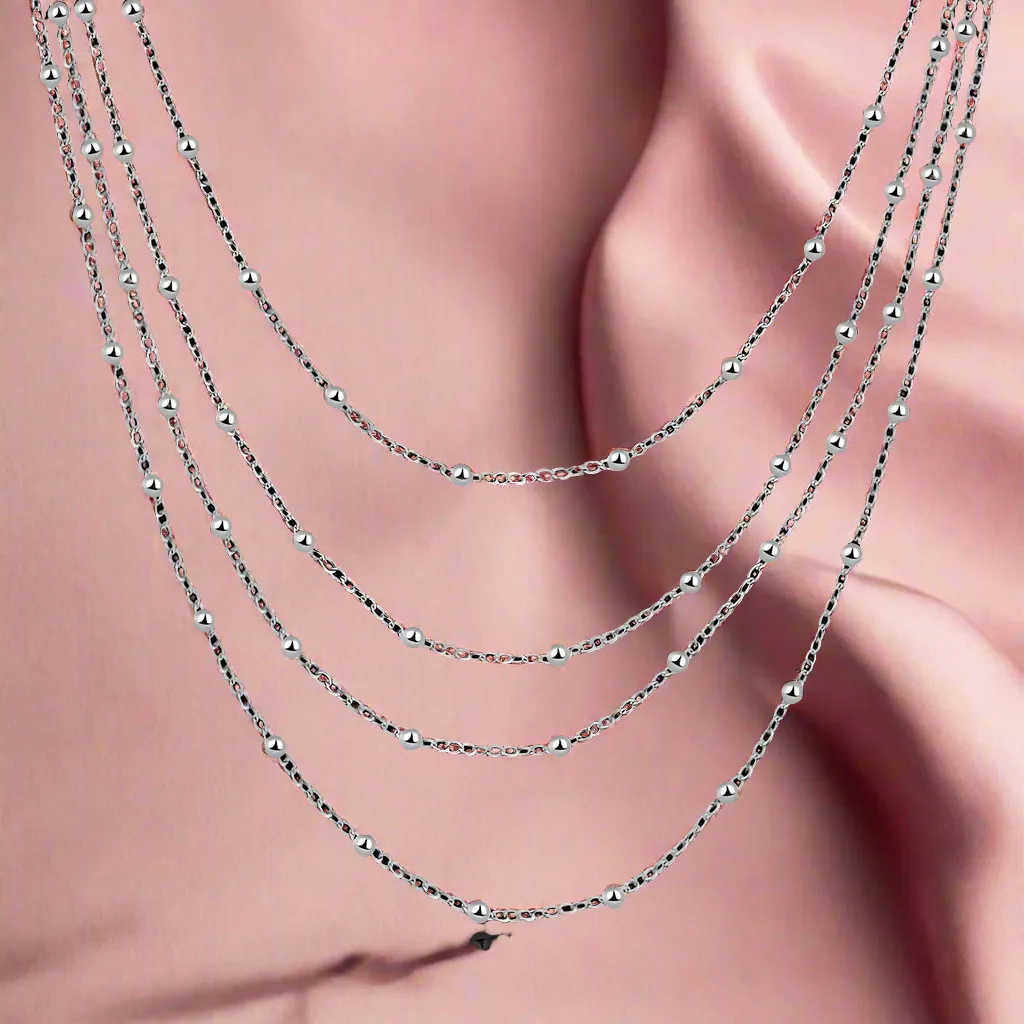 4 Tier Beads Necklace