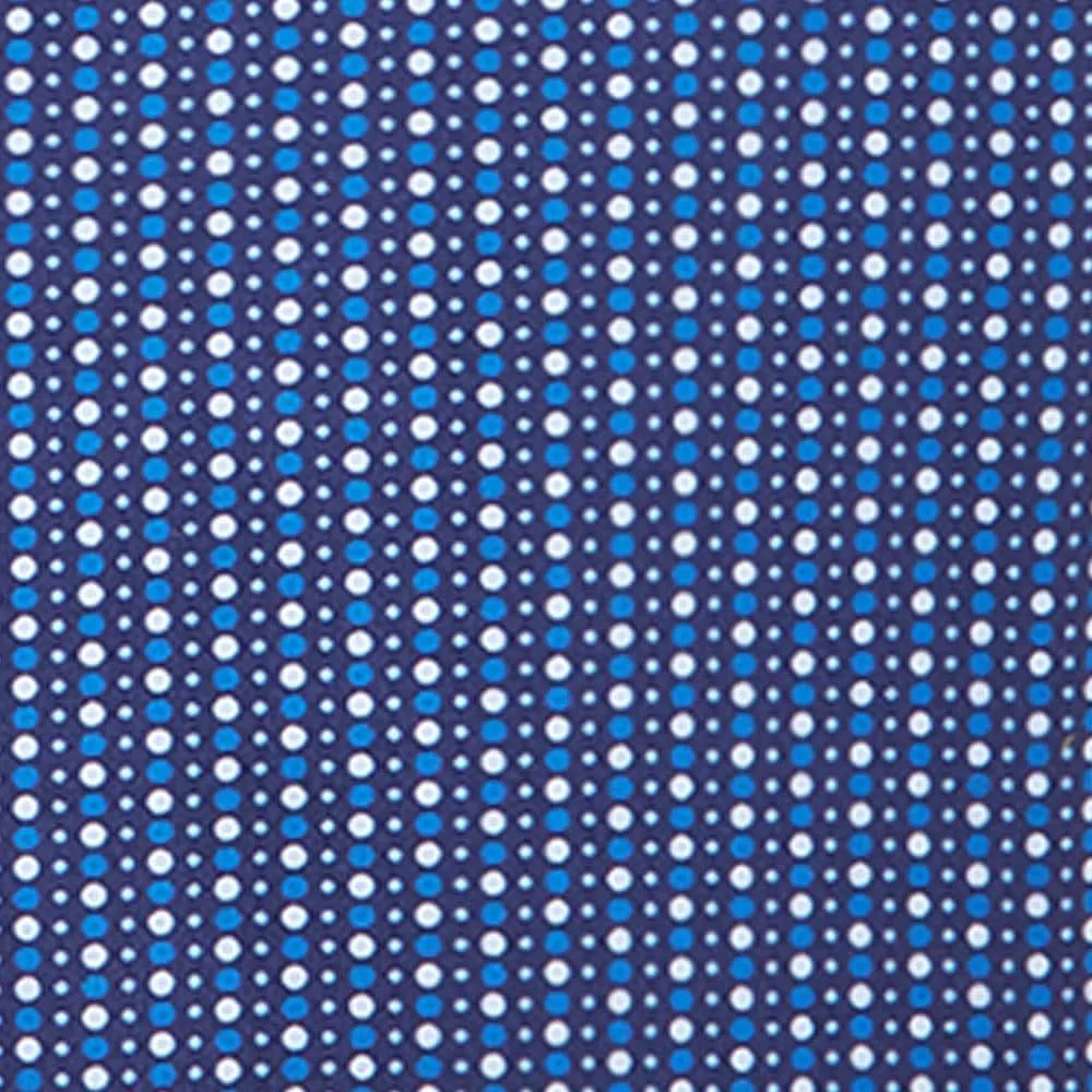 4-Way Stretch Pindot Print - Multi Blue