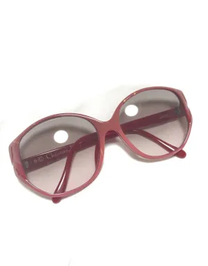 60's, 70's vintage Christian Dior pink and red oversized sunglasses. Very rare retro eyewear back in the old era. Authentic mod piece.