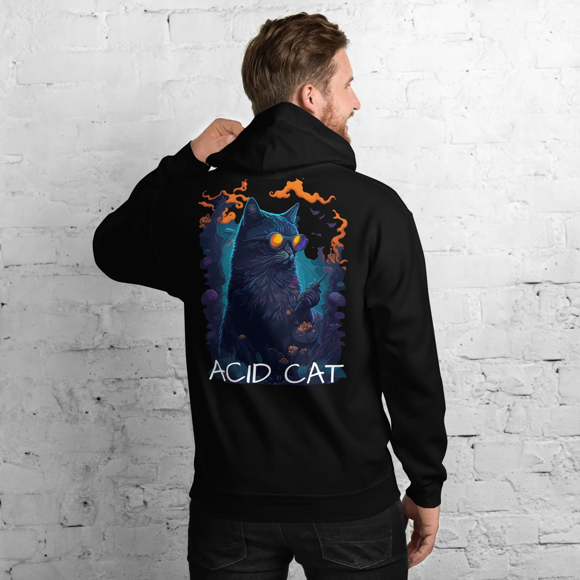 Acid Hoodie | Psychedelic Acid Cat