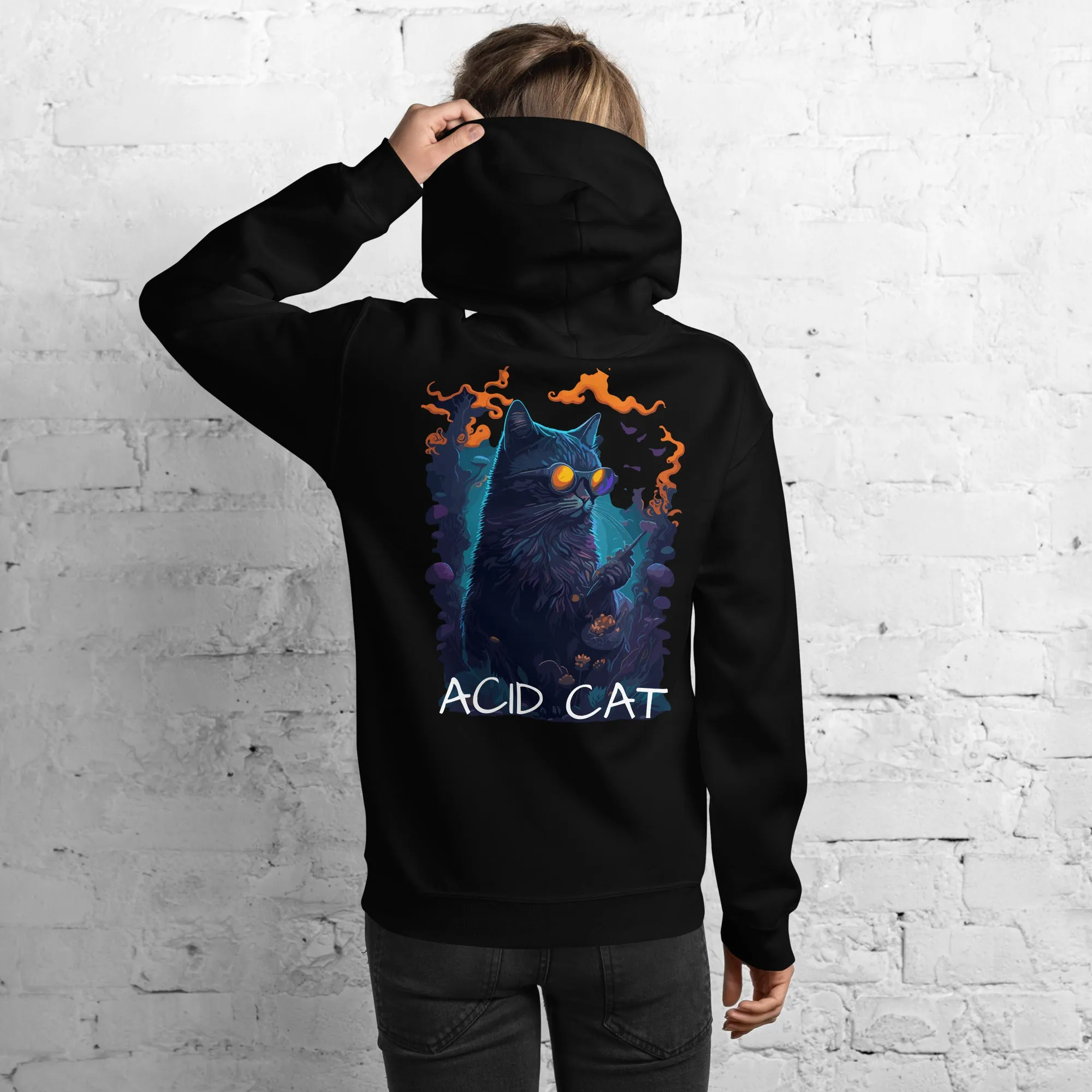 Acid Hoodie | Psychedelic Acid Cat
