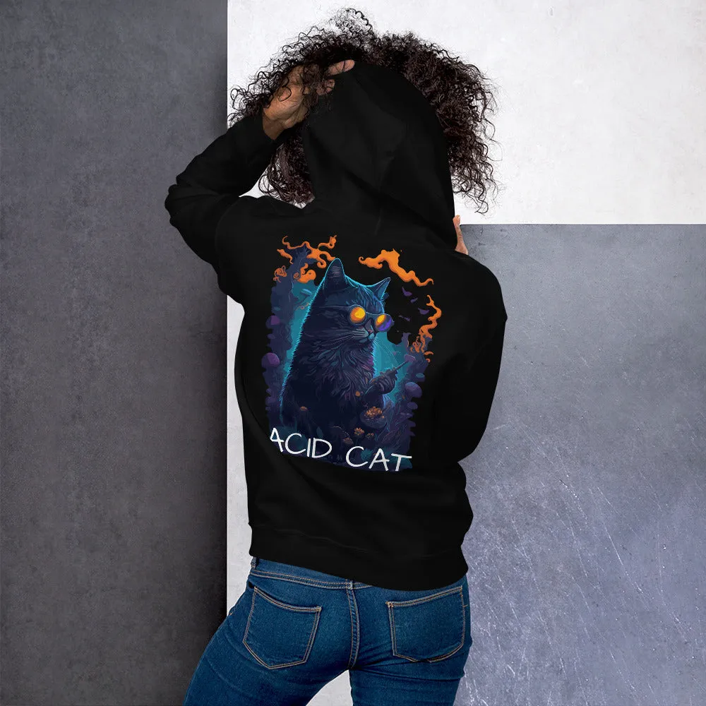 Acid Hoodie | Psychedelic Acid Cat