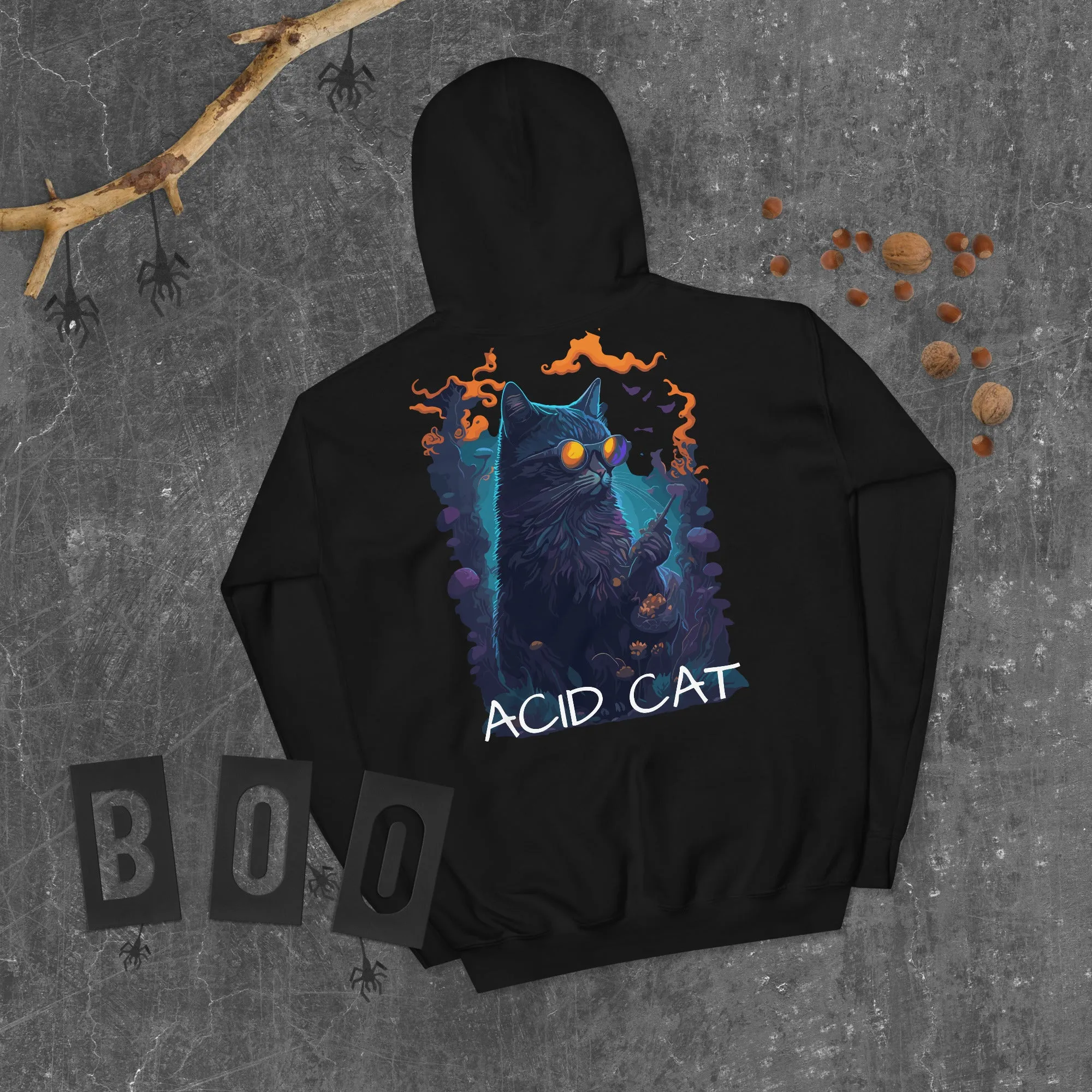 Acid Hoodie | Psychedelic Acid Cat