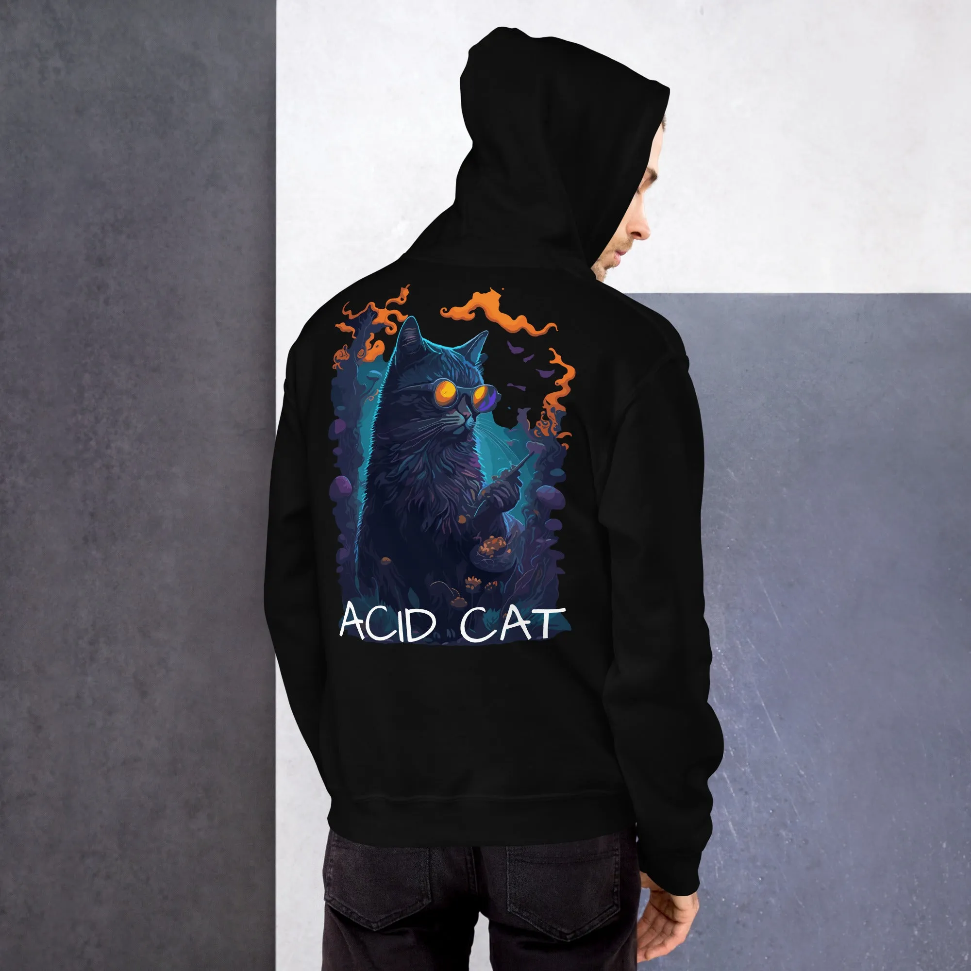 Acid Hoodie | Psychedelic Acid Cat