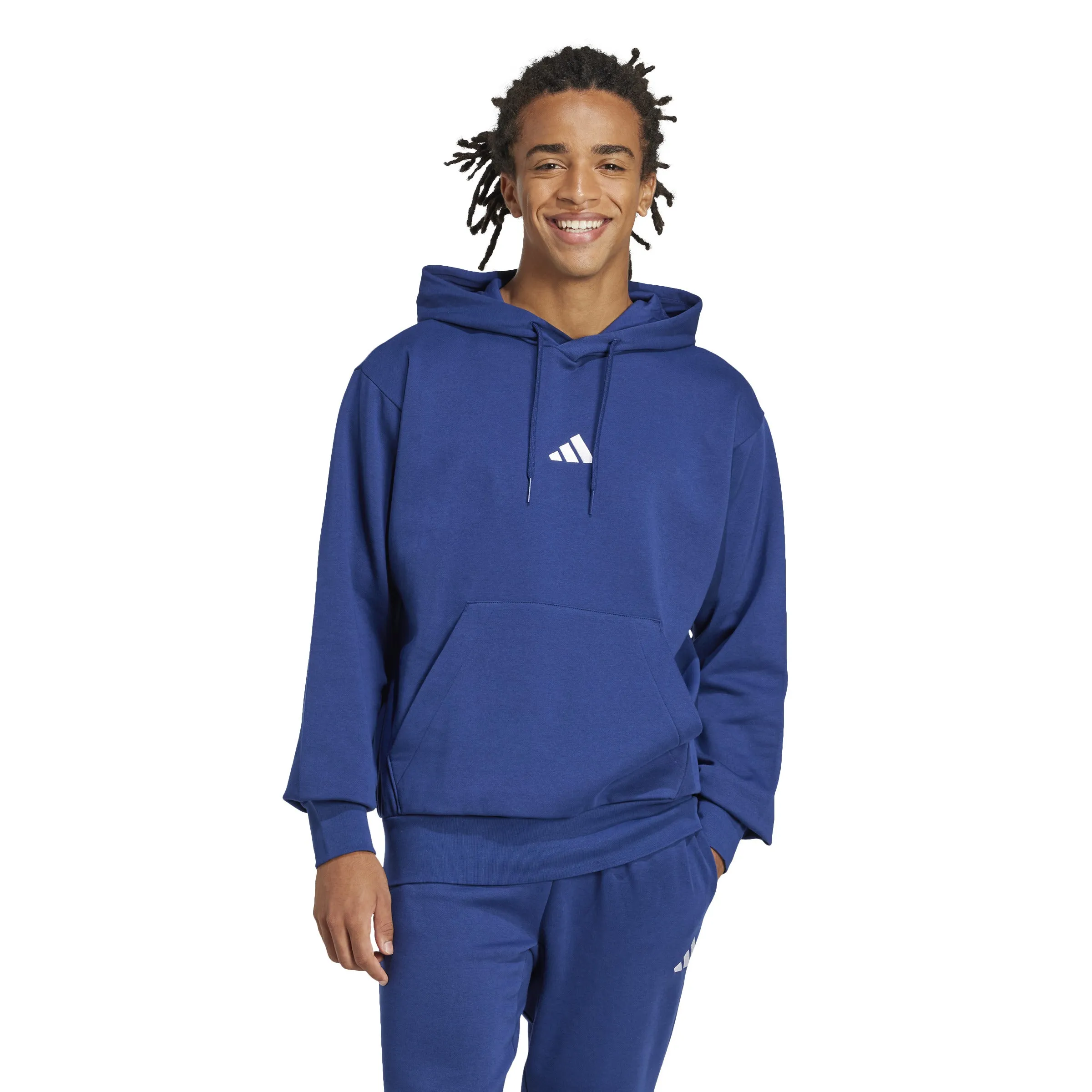 adidas Essentials Feelcozy Mens Fleece Hoodie
