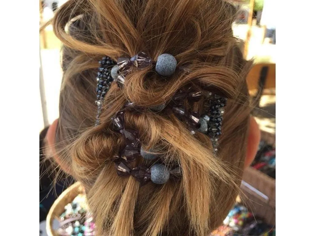 African Butterfly Wire Hair Clip - 7 Tong 481