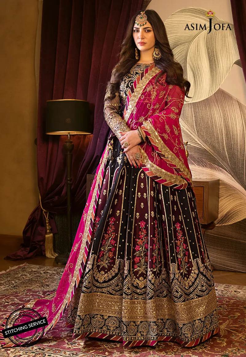 AJBN-06 | Asim Jofa  Baad-e-Naubahar Wedding Collection 2022 | Embroidered Net Suits