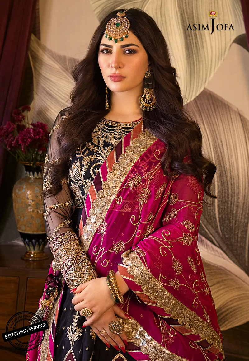 AJBN-06 | Asim Jofa  Baad-e-Naubahar Wedding Collection 2022 | Embroidered Net Suits
