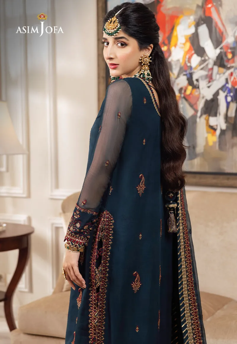 AJZS-03 | Asim Jofa Zari Sitara Luxury Eid Festive Collection 2023 | Unstitched Embrodried Suits