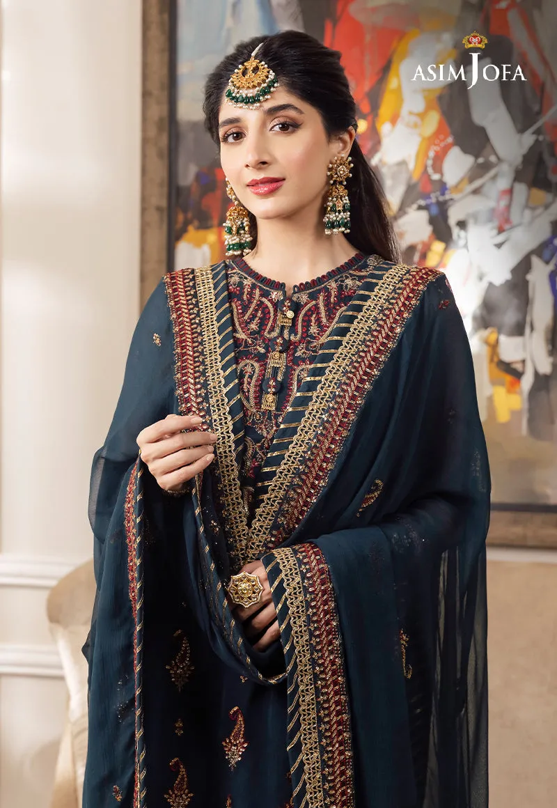 AJZS-03 | Asim Jofa Zari Sitara Luxury Eid Festive Collection 2023 | Unstitched Embrodried Suits