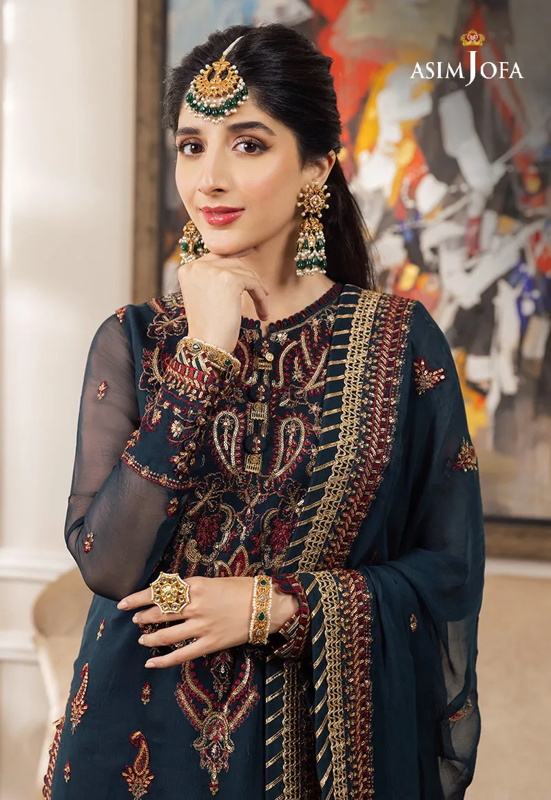 AJZS-03 | Asim Jofa Zari Sitara Luxury Eid Festive Collection 2023 | Unstitched Embrodried Suits