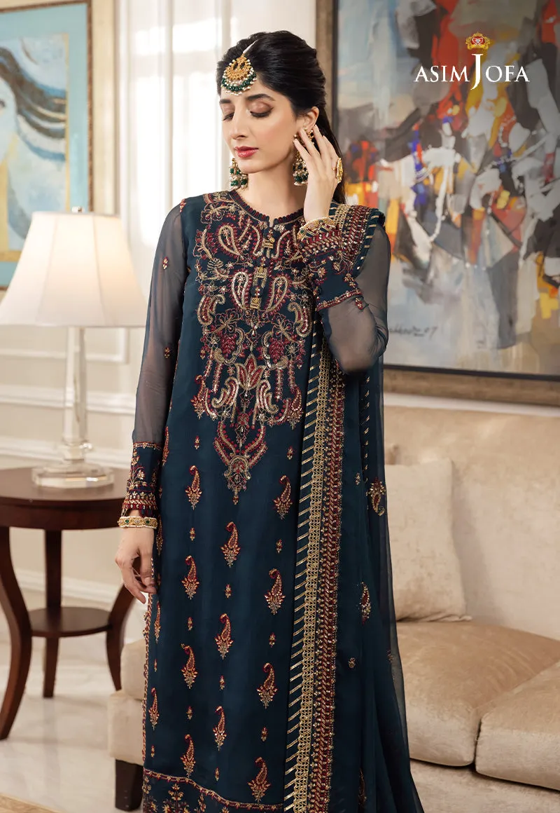 AJZS-03 | Asim Jofa Zari Sitara Luxury Eid Festive Collection 2023 | Unstitched Embrodried Suits