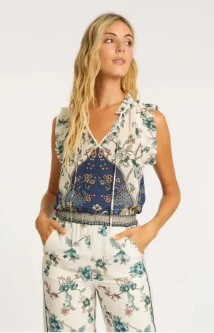 ALANI CHEETAH REFLECTIONS TOP