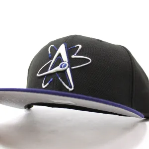 Albuquerque Isotopes New Era 59Fifty Fitted Hats (Air Jordan 11 Space Jam Glow in the Dark Gray Under Brim)