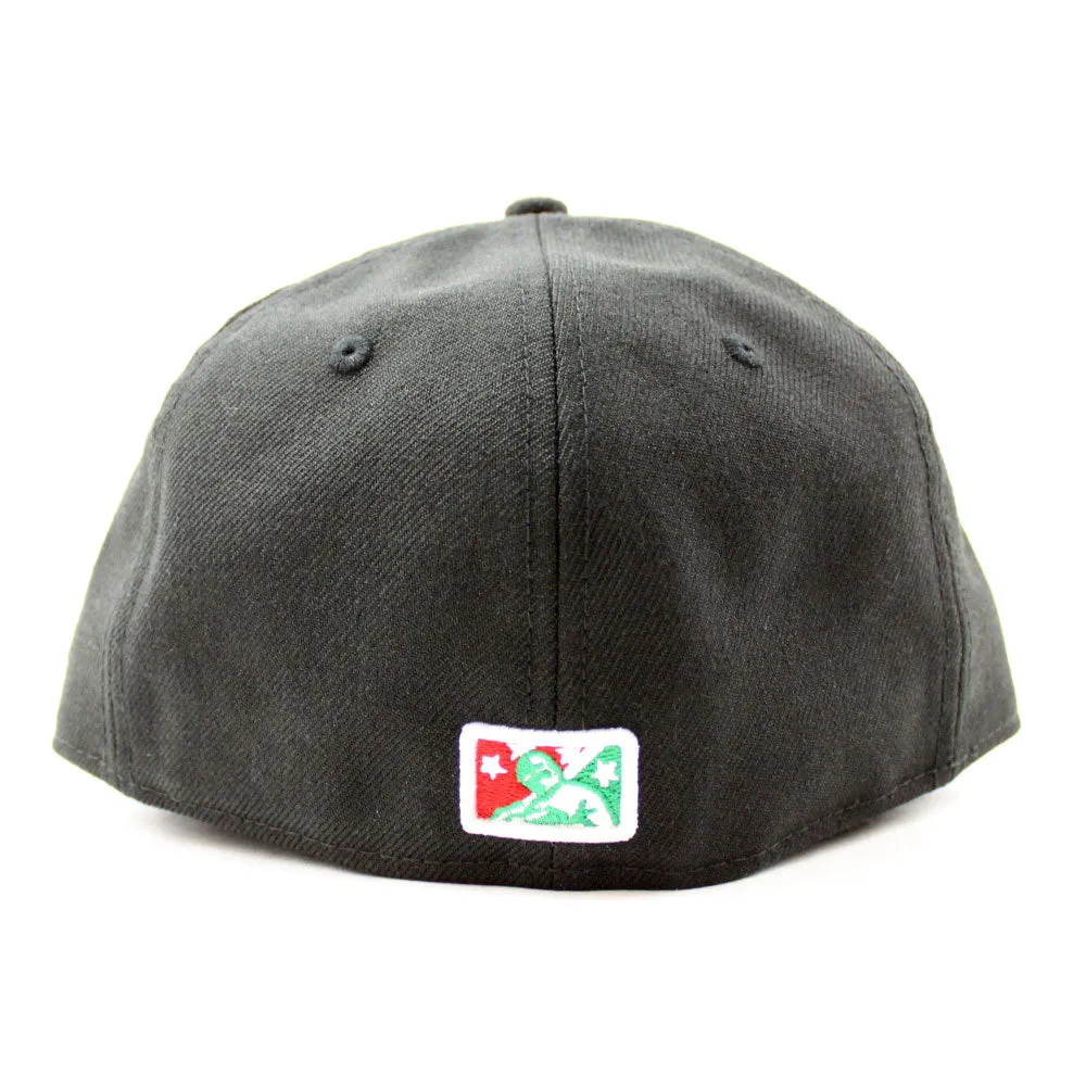 Albuquerque Isotopes New Era 59Fifty Hats (Black Red Kelly Gray Under Brim)