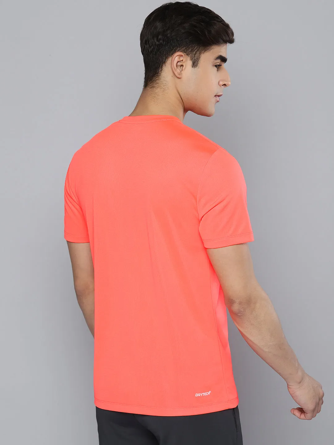 Alcis Men Neon Orange DryTech Sports T-shirt