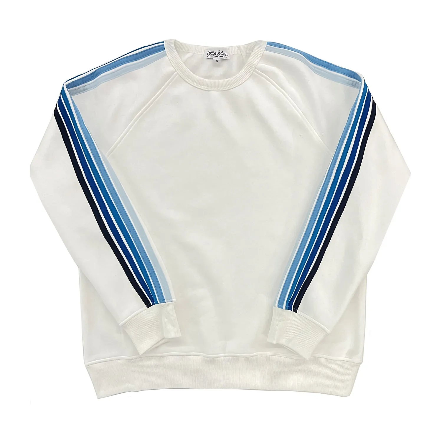 Alpha Xi Delta 5 Stripe Crewneck Sweatshirt