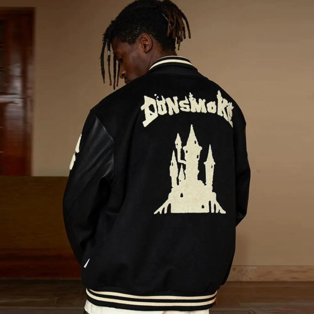 American Castle Embroidered Padded Jacket
