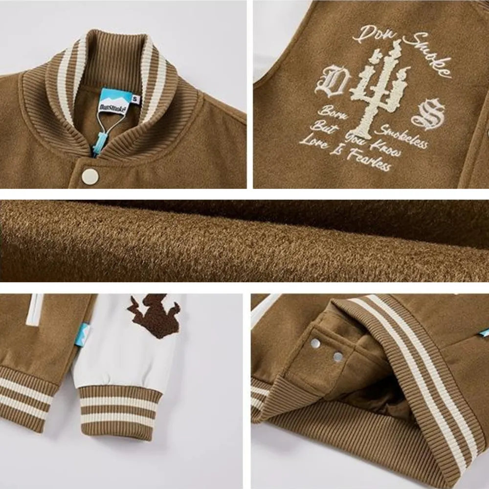 American Castle Embroidered Padded Jacket