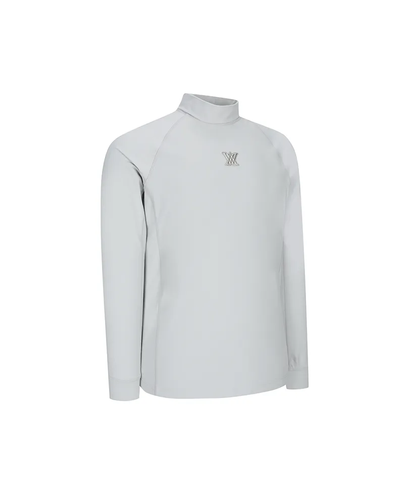 ANEW Golf Men's M Performance High Neck L/TS - Light Grey