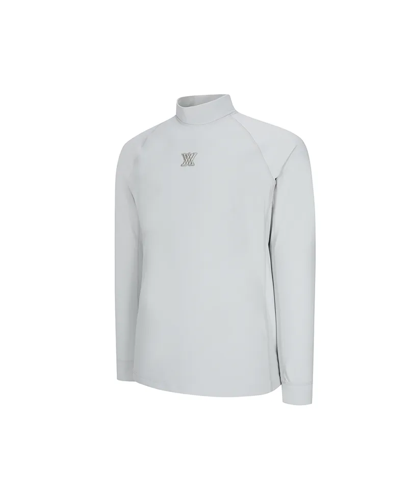 ANEW Golf Men's M Performance High Neck L/TS - Light Grey