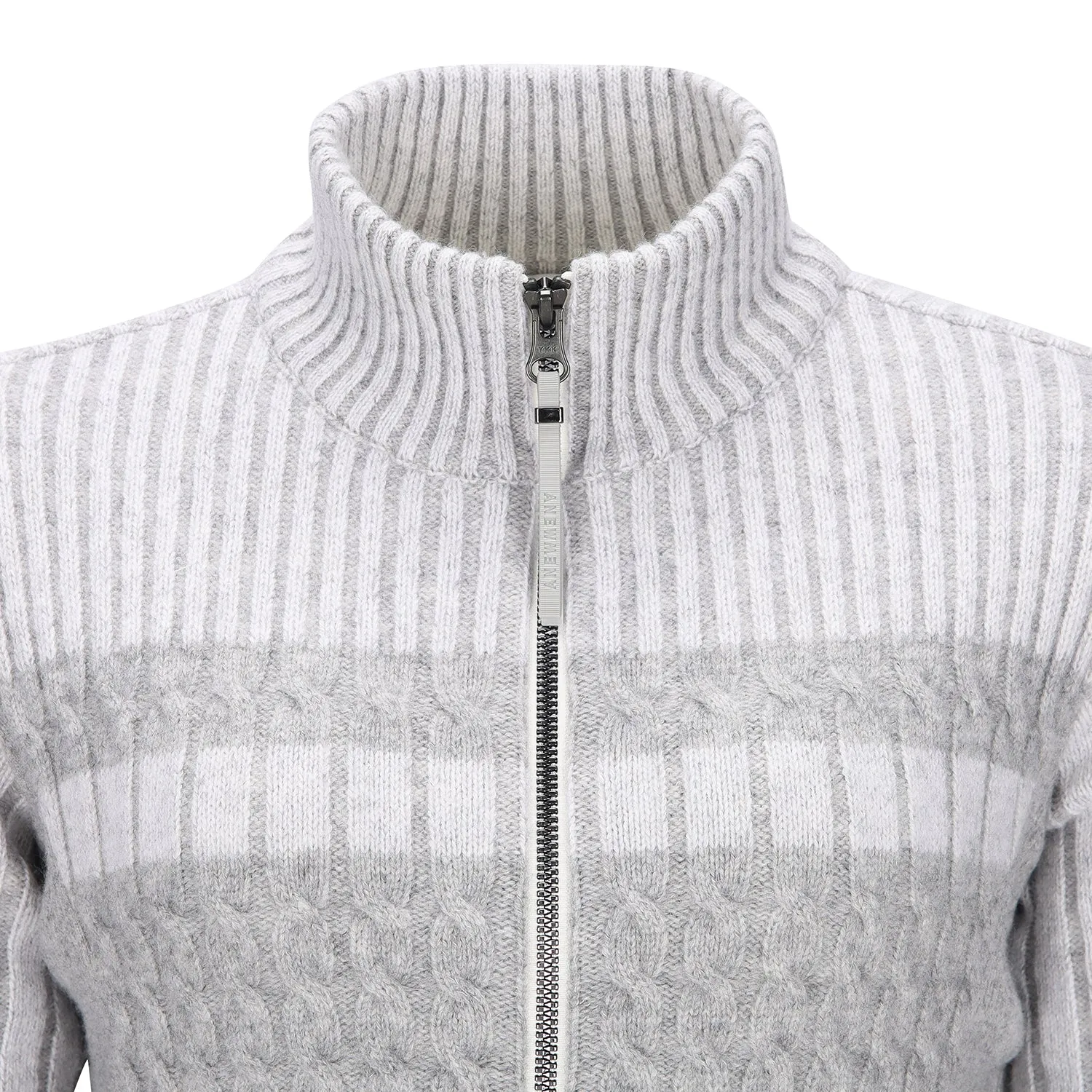 ANEW Golf Women Two Tone Wind Block Zip-up Cardigan - Ivory