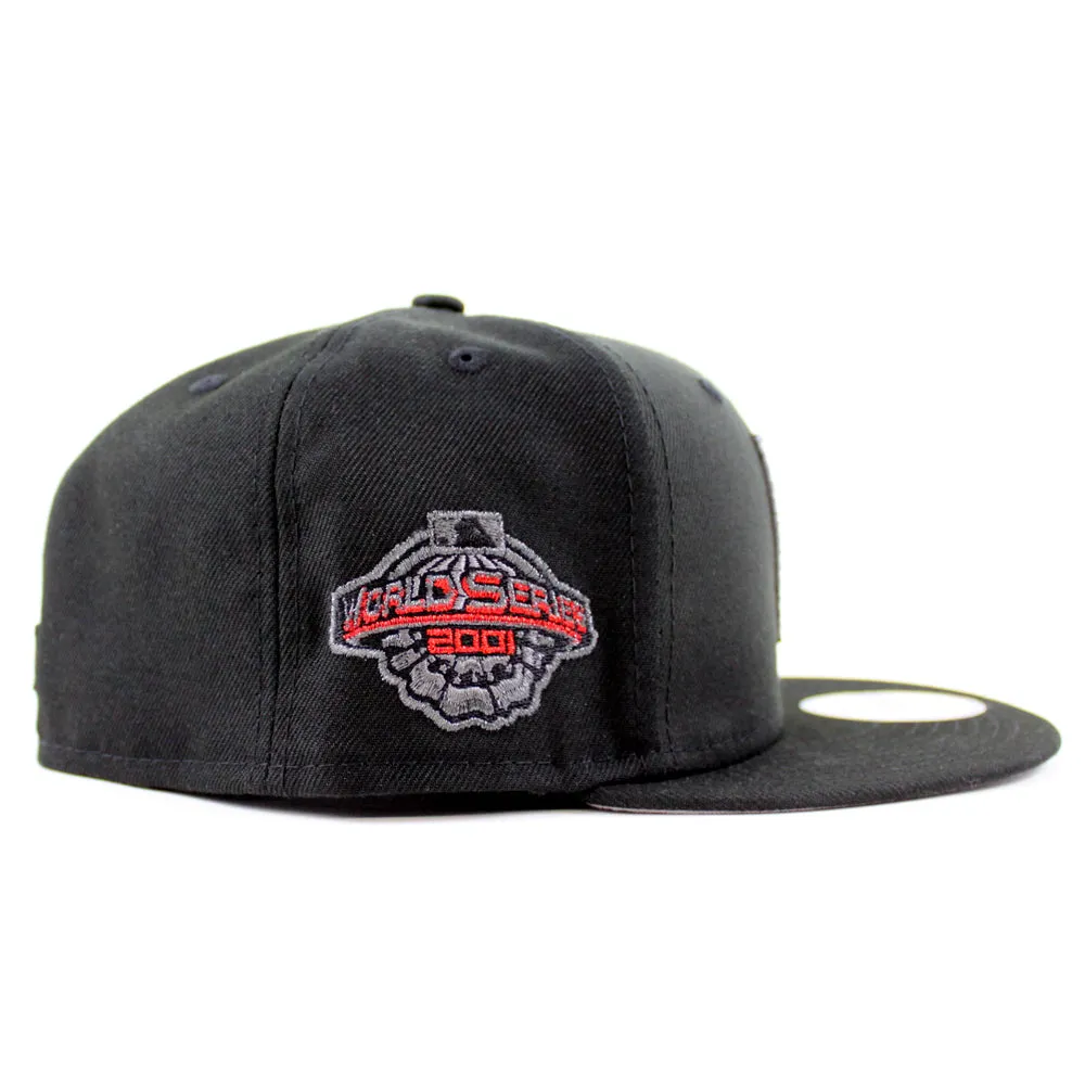 Arizona Diamondbacks 2001 World Series New Era 59Fifty Fitted Hat (Black Gray Under Brim)