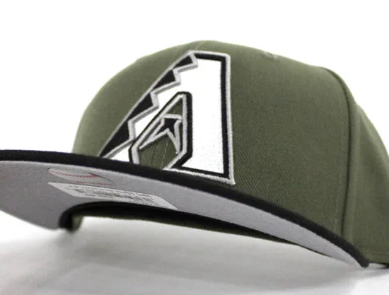 Arizona DiamondBacks New Era Fitted 59Fifty hat (Olive Black Gray Under Brim)