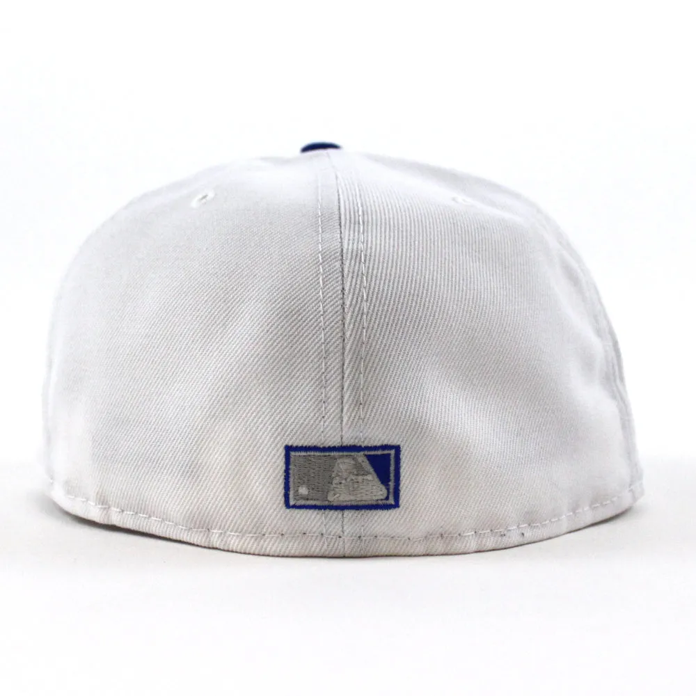 Atlanta Braves 17th Inaugural Season New Era 59Fifty Fitted Hat (White Blue Gray Under Brim)