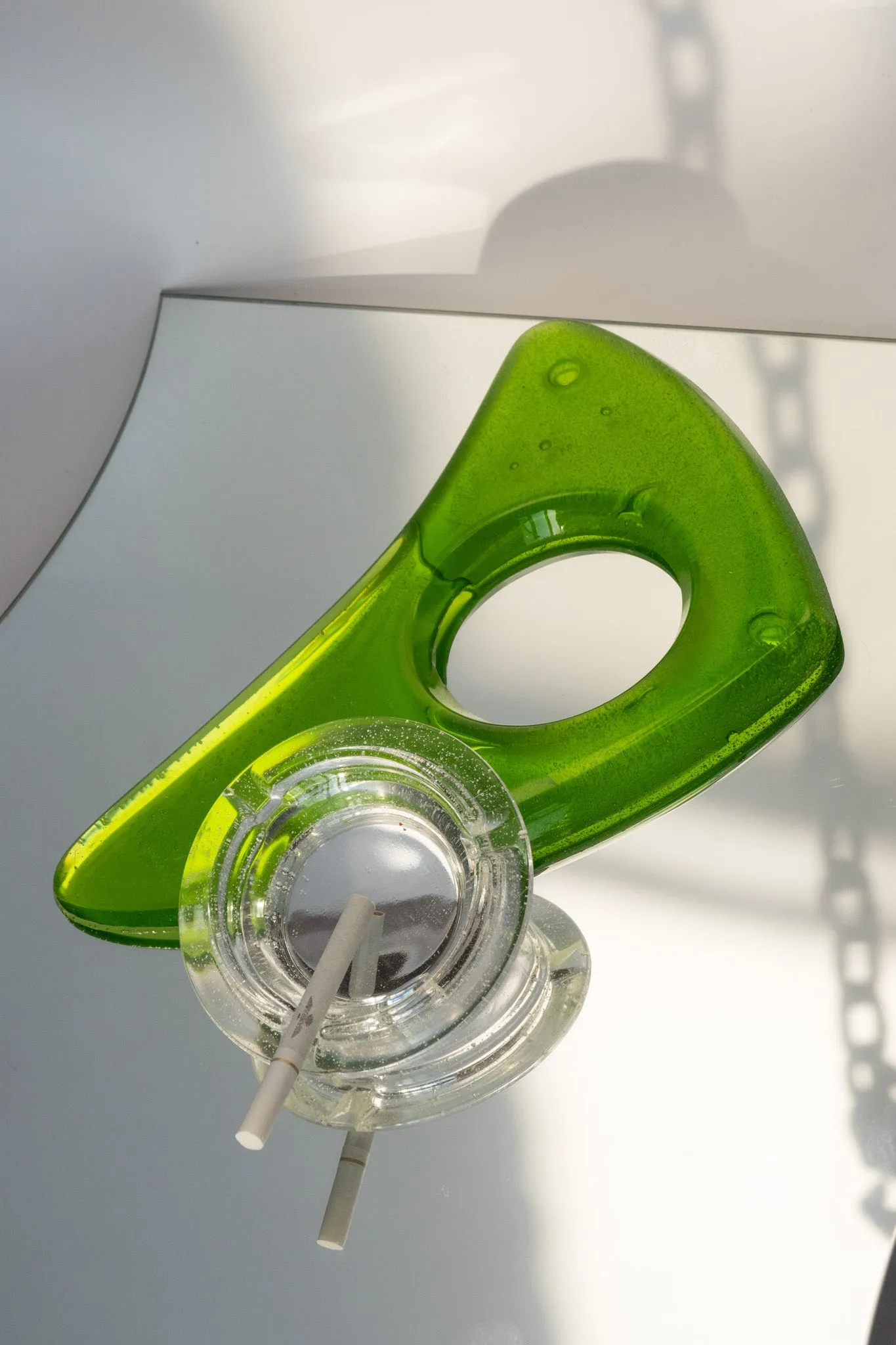 ATOMIC RESIN ASHTRAY | GREEN
