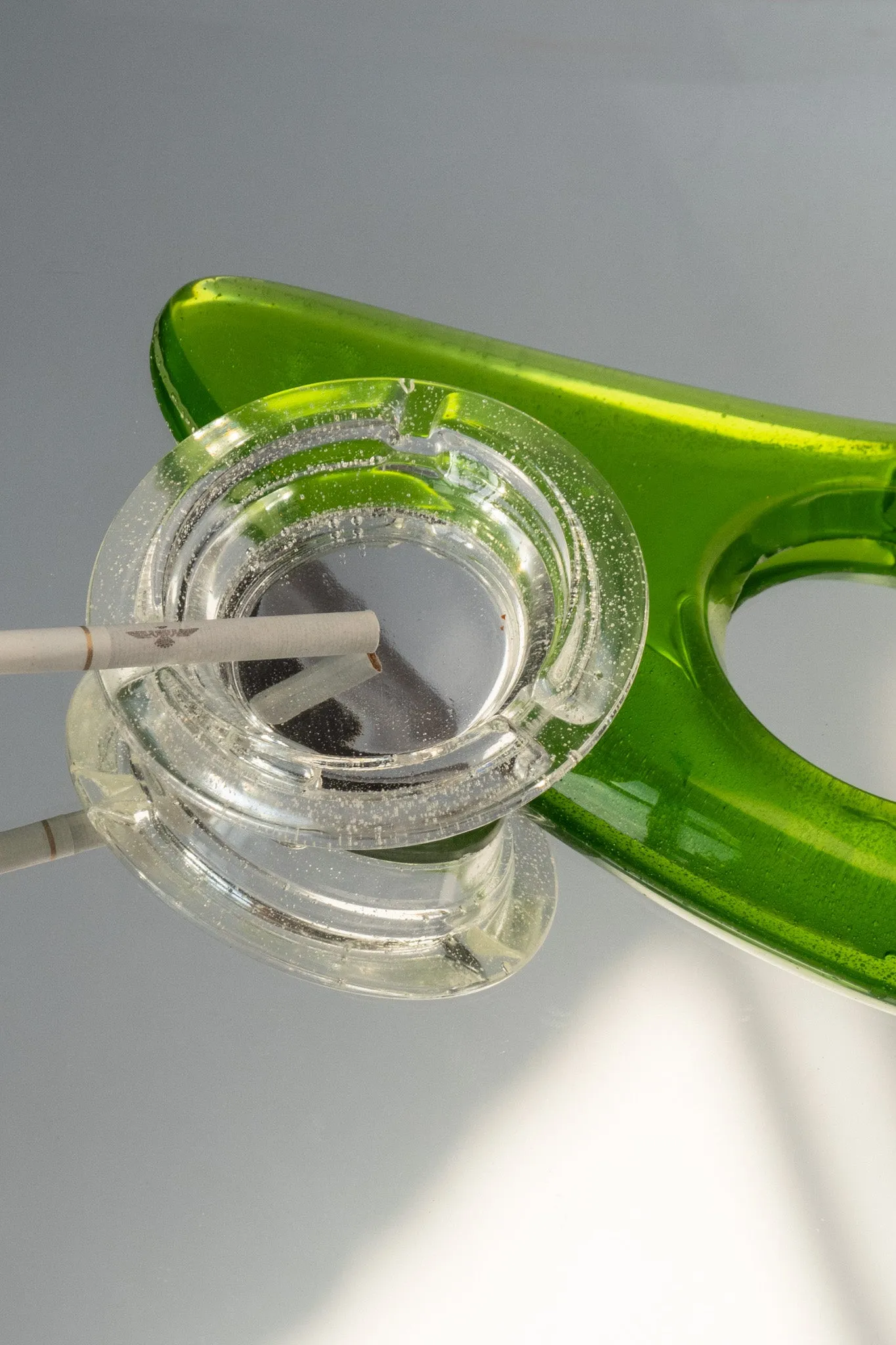 ATOMIC RESIN ASHTRAY | GREEN