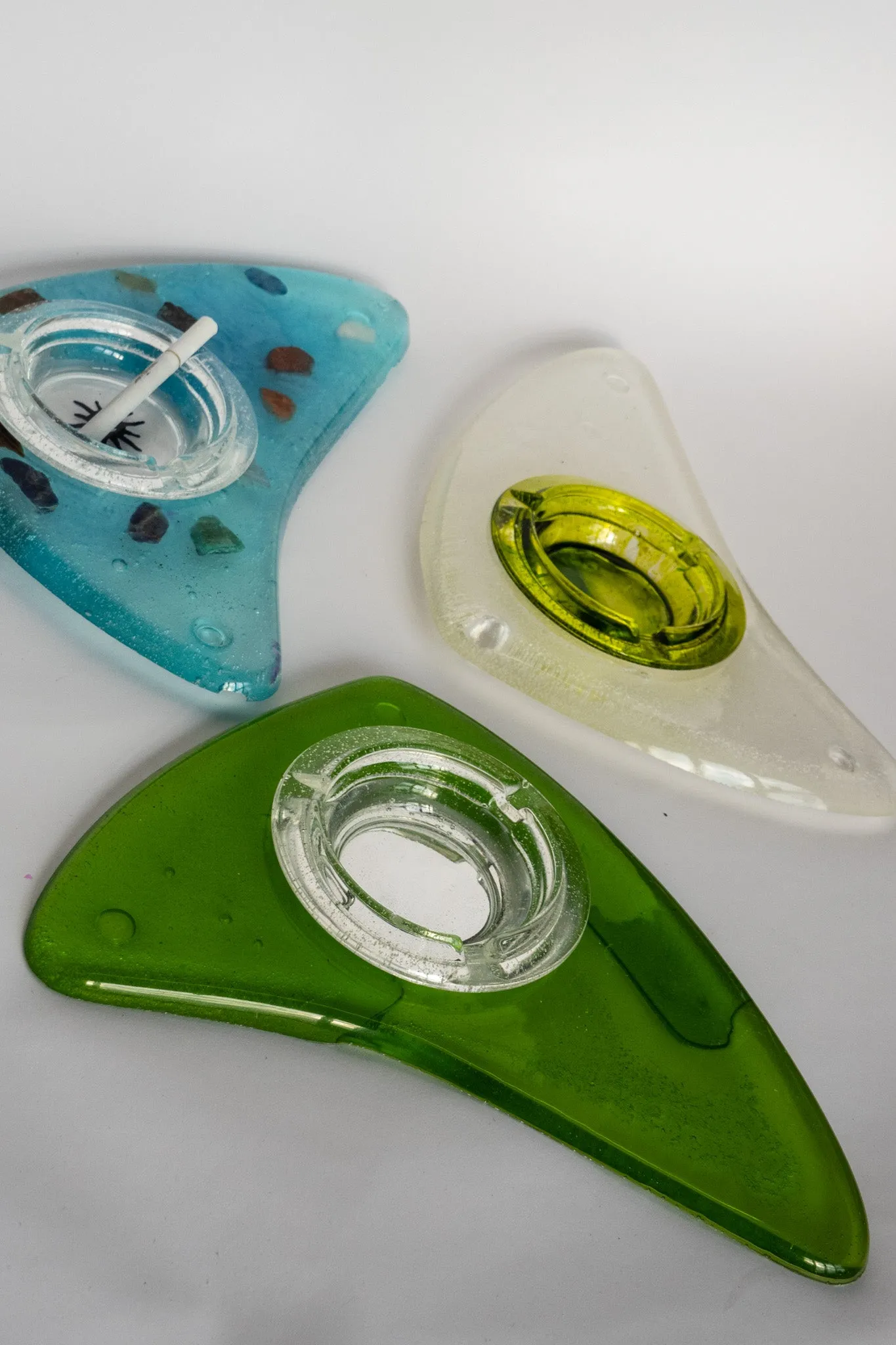 ATOMIC RESIN ASHTRAY | GREEN