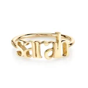 AVA BLOCK DAINTY CUSTOM RING