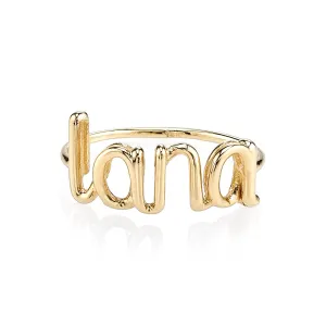 AVA WIRE CUSTOM NAME RING