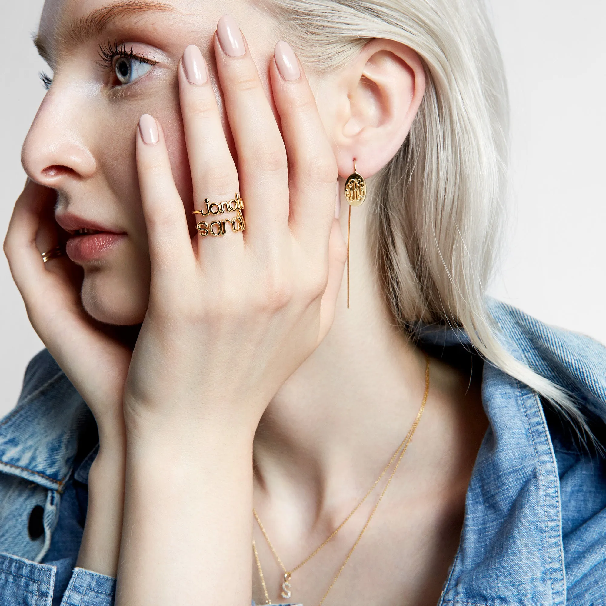 AVA WIRE CUSTOM NAME RING