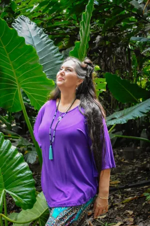 Avalon Batwing Top - Purple